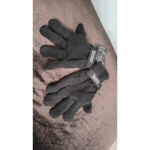 Comfort-fit Thinsulate Insulated Fleece Gloves Black Winter Ski Snow NWT Unisex